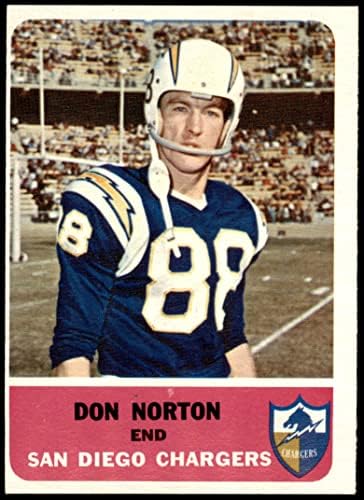 1962 Fleer 78 Don Norton San Diego Şarj Cihazları (Futbol Kartı) ESKİ Şarj Cihazları Iowa