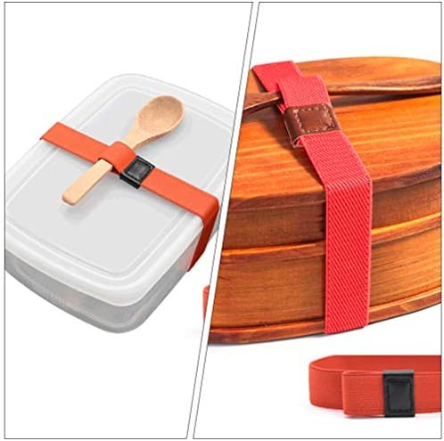 Homoyoyo Bento Kutusu Bento Kutusu Öğle Konteynerler 10 Pcs Elastik Bant Lunchbox Kayış Bento Kutuları Sabitleme