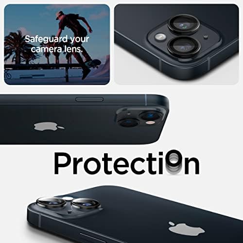 Spigen Kamera Lensi Ekran Koruyucu [GlasTR EZ Fit Optik Pro] iPhone 14 Plus/iPhone 14 için Tasarlandı [Kasa Dostu]