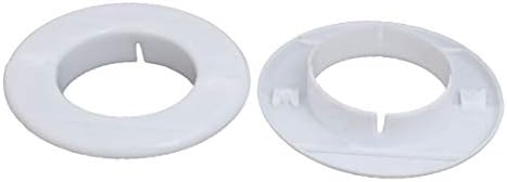 Yeni Lon0167 65mm Iç Özellikli Dia Plastik Ayrılabilir güvenilir etkinlik Klima Duvar Delik Kapak Beyaz 2 adet (ıd:846