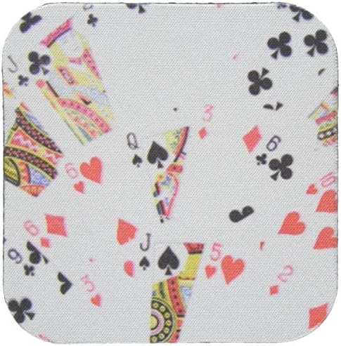 3dRose LLC cst_112895_1 Yumuşak Bardak Altlığı, İskambil Kartları Fotoğrafçılığı-Poker Köprüsü ve Diğer Kart Oyunu