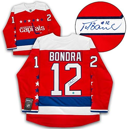 Peter Bondra Washington Capitals İmzalı Alt Retro Fanatikler Forması - İmzalı NHL Formaları