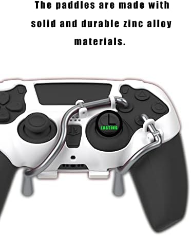 EXknight Leverback V2 Kürekler Eki, Geri Düğmeleri Adaptörü PS5 Denetleyici / Fit Başparmak Sapları ile (Beyaz)