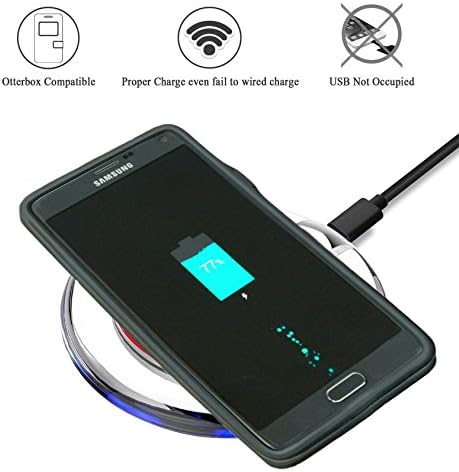 Not 4 Qi Kablosuz Şarj Alıcısı, Samsung Galaxy Not 4 için YOUSHARES Dahili Modül Kartı, Kablosuz Şarj Cihazı ile