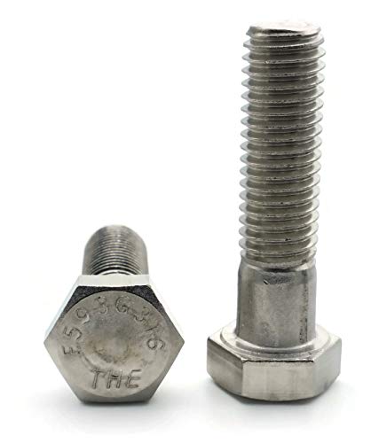 Altıgen Başlı Vidalar 316 Paslanmaz Çelik-5/16-24 x 2 Kısmi Diş Adet-1.000