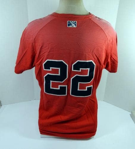 2008 Gwinnett Braves Brian Barton 22 Oyun Kullanılmış Kırmızı Forma XL DP44008 - Oyun Kullanılmış MLB Formaları