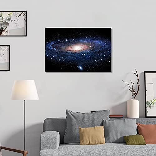 Uzay Posteri NASA Galaxy Yıldız Tuval Baskılar Duvar Dekoru Çerçevesiz 16x24in