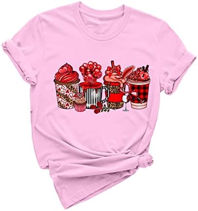 Kızlar Güz Yaz Grafik Bluz 2023 Giyim Kısa Kollu Pamuklu Ekip Boyun Brunch Bluz T Shirt Kızlar için 47 47