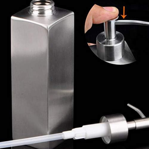 Cabilock Seyahat pompa Şişesi Paslanmaz Çelik pompa Şişesi Doldurulabilir Boş Şişe Taşınabilir Sabunluk Mutfak Banyo