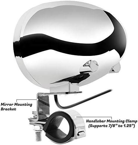 GoHawk TS3 Gen. 3 Motosiklet Hava Koşullarına Dayanıklı Bluetooth Hoparlörler 7 / 8-1.25 inç. Gidon Dağı MP3 Müzik