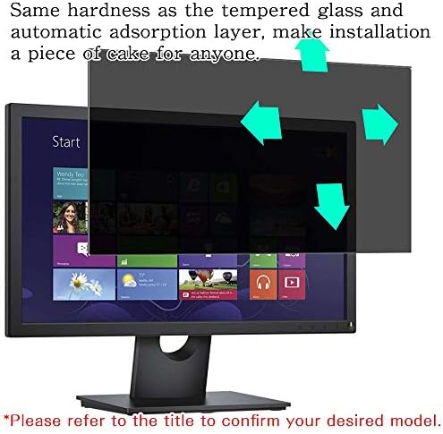 Synvy ekran koruyucu koruyucu ile Uyumlu Dell S2721DGF 27 Ekran Monitör Anti Casus Filmi Koruyucuları [Temperli Cam